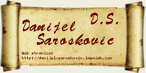 Danijel Šarošković vizit kartica